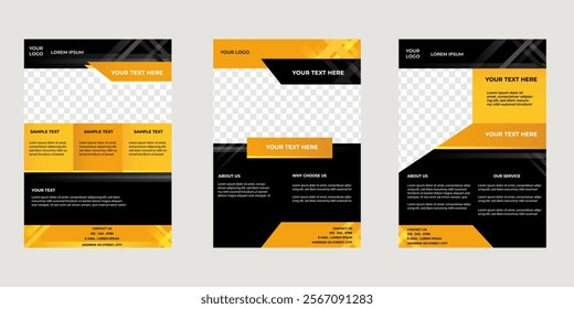 business flyer template for event advertising or promotional marketing. A4 design size. 