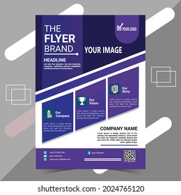 Business flyer template with Free Vector .