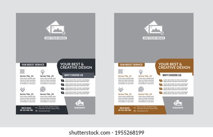 Business Flyer Template Fully Editable Design