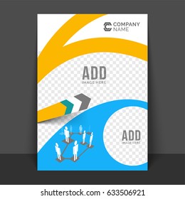 Business Flyer, Template with infographic elements and space to add your images.