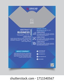 Business Flyer Template, Interior Flyer Design, Business Poster and Brochure Cover Design