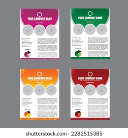 Plantilla de viajero de negocios, plantilla de diseño en tamaño A4