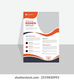 Plantilla Business Flyer, perfecta para cualquier uso personal o corporativo. Es ideal para cualquier proyecto de empresa. Puede editar fácilmente este folleto, es 100% personalizable, todos los objetos son redimensionables, sin igual