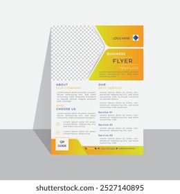 Plantilla Business Flyer, perfecta para cualquier uso personal o corporativo. Es ideal para cualquier proyecto de empresa. Puede editar fácilmente este folleto, es 100% personalizable, todos los objetos son redimensionables.