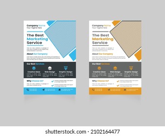 Business flyer template Premium Vector
