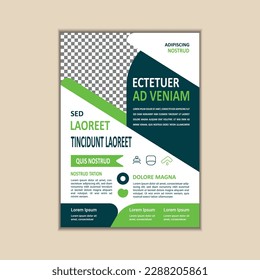 Business Flyer Template Simple and clean A4 Size with Bleed Vector design	
