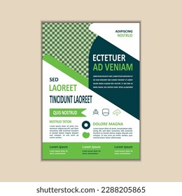 Business Flyer Template Simple and clean A4 Size with Bleed Vector design	

