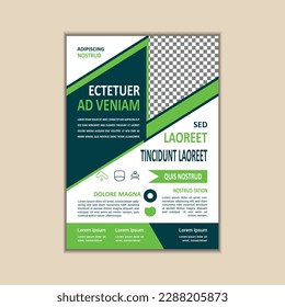 Business Flyer Template Simple and clean A4 Size with Bleed Vector design	
