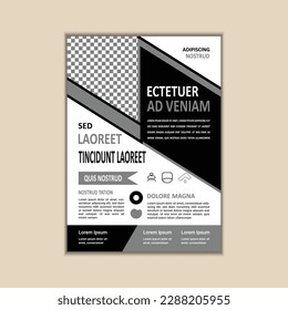 Vorlage für Geschäftsflüge Einfache und saubere A4-Größe mit Vektordesign	
