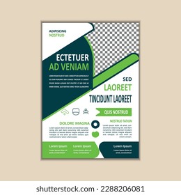 Business Flyer Template Simple and clean A4 Size with Bleed Vector design	
