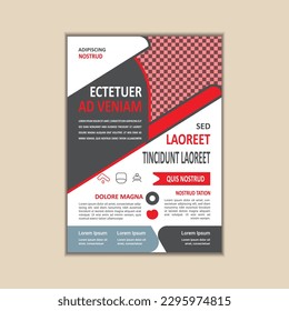 Business Flyer Template Simple and clean A4 Size with Bleed Vector design	
