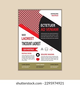 Business Flyer Template Simple and clean A4 Size with Bleed Vector design	
