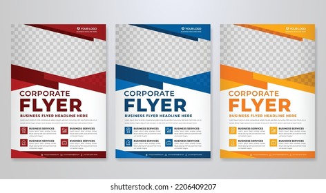 business flyer template use for company brochure