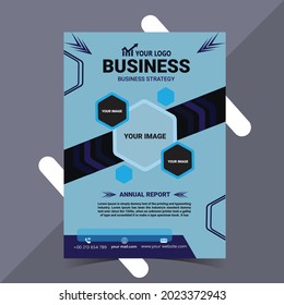 Business flyer template Vector.