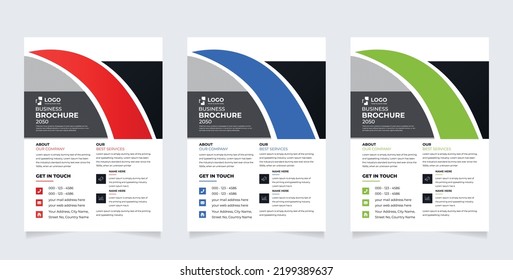 Vorlage für Geschäftsflyer, Vektorgrafik-Broschüre, Design, deckend modernes Layout