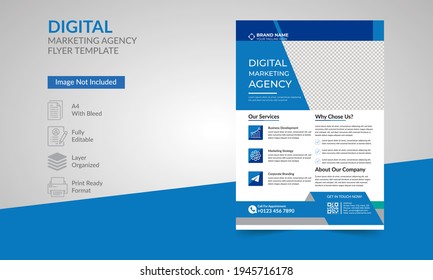 Business Flyer Template vector design with standard a4 size.