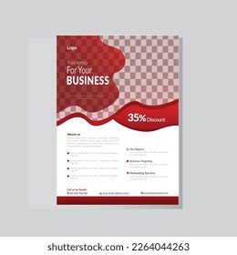 Business flyer template vector design, A4 brochure template blue and lime geometry shapes used for business poster layout, IT Company flyer, corporate banners, and leaflets