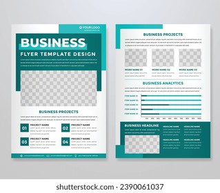 business flyer template vector design with minimalist and modern style