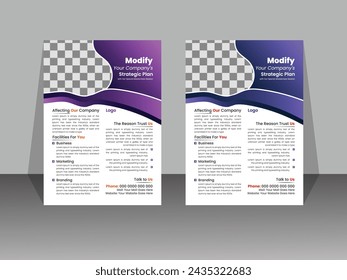 Business Flyer Template, Vector Template Design