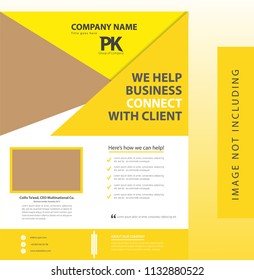 Business flyer template vector image
