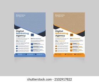 Business flyer template vector psd