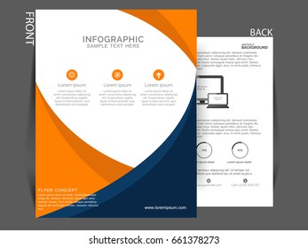 Geschäftsflyer-Vektorgrafik.