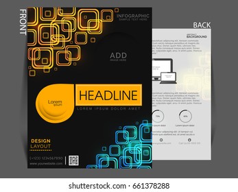 Business flyer vector .