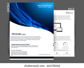 Business flyer vector .
