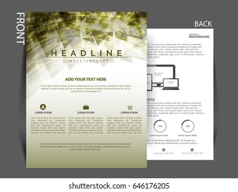 Business flyer vector design