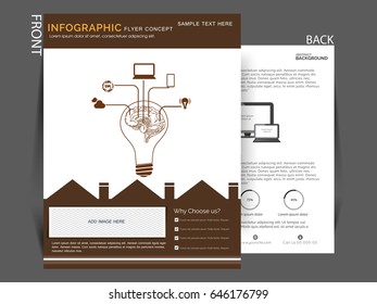 Business flyer vector design , info graphic design 