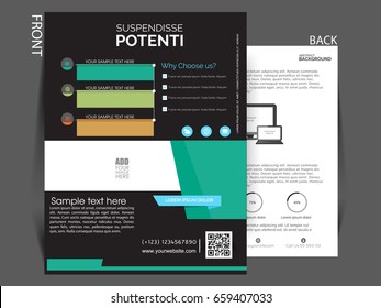 Business flyer vector , Infograpic single pager .
