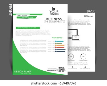 Business flyer vector , Infograpic single pager .