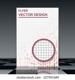 Business flyer vector template. Abstract cover design.