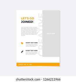 Business flyer vector template. Flyer design, cover modern layout, print template, poster, flyer in A4 with creative design, colorful design for business, creative purpose - Vector

