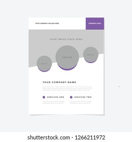 Business flyer vector template. Flyer design, cover modern layout, print template, poster, flyer in A4 with creative design, colorful design for business, creative purpose - Vector

