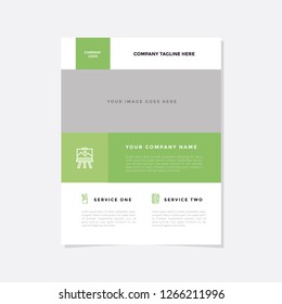 Business flyer vector template. Flyer design, cover modern layout, print template, poster, flyer in A4 with creative design, colorful design for business, creative purpose - Vector


