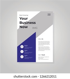 Business flyer vector template. Flyer design, cover modern layout, print template, poster, flyer in A4 with creative design, colorful design for business, creative purpose - Vector

