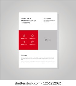 Business flyer vector template. Flyer design, cover modern layout, print template, poster, flyer in A4 with creative design, colorful design for business, creative purpose - Vector

