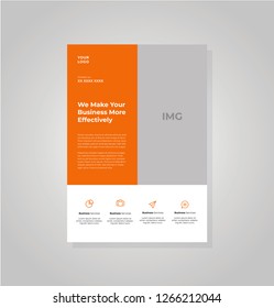 Business flyer vector template. Flyer design, cover modern layout, print template, poster, flyer in A4 with creative design, colorful design for business, creative purpose - Vector

