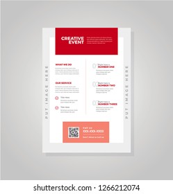 Business flyer vector template. Flyer design, cover modern layout, print template, poster, flyer in A4 with creative design, colorful design for business, creative purpose - Vector


