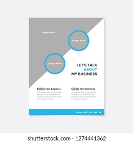 Business flyer vector template. Flyer design, cover modern layout, print template, poster, flyer in A4 with creative design, colorful design for business, creative purpose - Vector