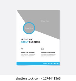 Business flyer vector template. Flyer design, cover modern layout, print template, poster, flyer in A4 with creative design, colorful design for business, creative purpose - Vector