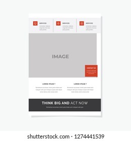 Business flyer vector template. Flyer design, cover modern layout, print template, poster, flyer in A4 with creative design, colorful design for business, creative purpose - Vector