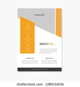 Business flyer vector template. Flyer design, cover modern layout, print template, poster, flyer in A4 with creative design, colorful design for business, creative purpose - Vector
