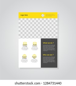 Business flyer vector template. Flyer design, cover modern layout, print template, poster, flyer in A4 with creative design, colorful design for business, creative purpose - Vector