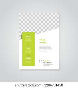 Business flyer vector template. Flyer design, cover modern layout, print template, poster, flyer in A4 with creative design, colorful design for business, creative purpose - Vector