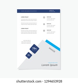 Business flyer vector template. Flyer design, cover modern layout, print template, poster, flyer in A4 with creative design, colorful design for business, creative purpose - Vector