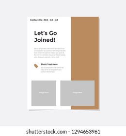 Business flyer vector template. Flyer design, cover modern layout, print template, poster, flyer in A4 with creative design, colorful design for business, creative purpose - Vector