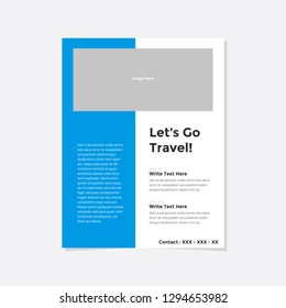 Business flyer vector template. Flyer design, cover modern layout, print template, poster, flyer in A4 with creative design, colorful design for business, creative purpose - Vector