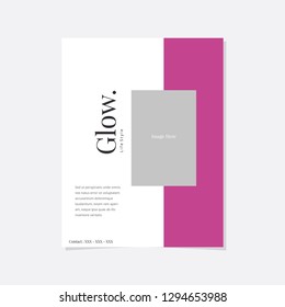 Business flyer vector template. Flyer design, cover modern layout, print template, poster, flyer in A4 with creative design, colorful design for business, creative purpose - Vector